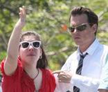 Johnny Depp sur le tournage de 