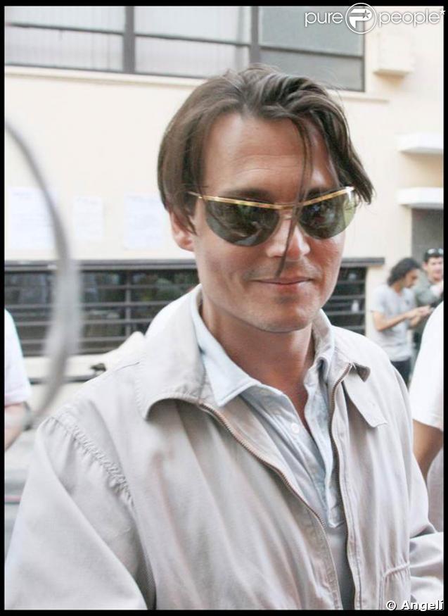 Johnny Depp sur le tournage de 