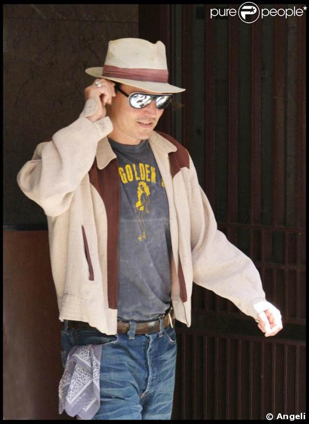 Johnny Depp sur le tournage de 