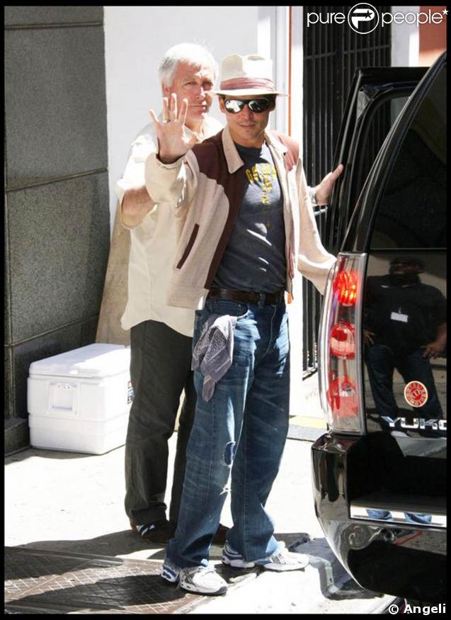 Johnny Depp sur le tournage de 