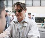 Johnny Depp sur le tournage de 