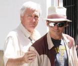 Johnny Depp sur le tournage de 