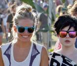 Sienna ultra lookée avec sa copine Kelly Osbourne, au Festival de Musique d'Indio aux Etats-Unis