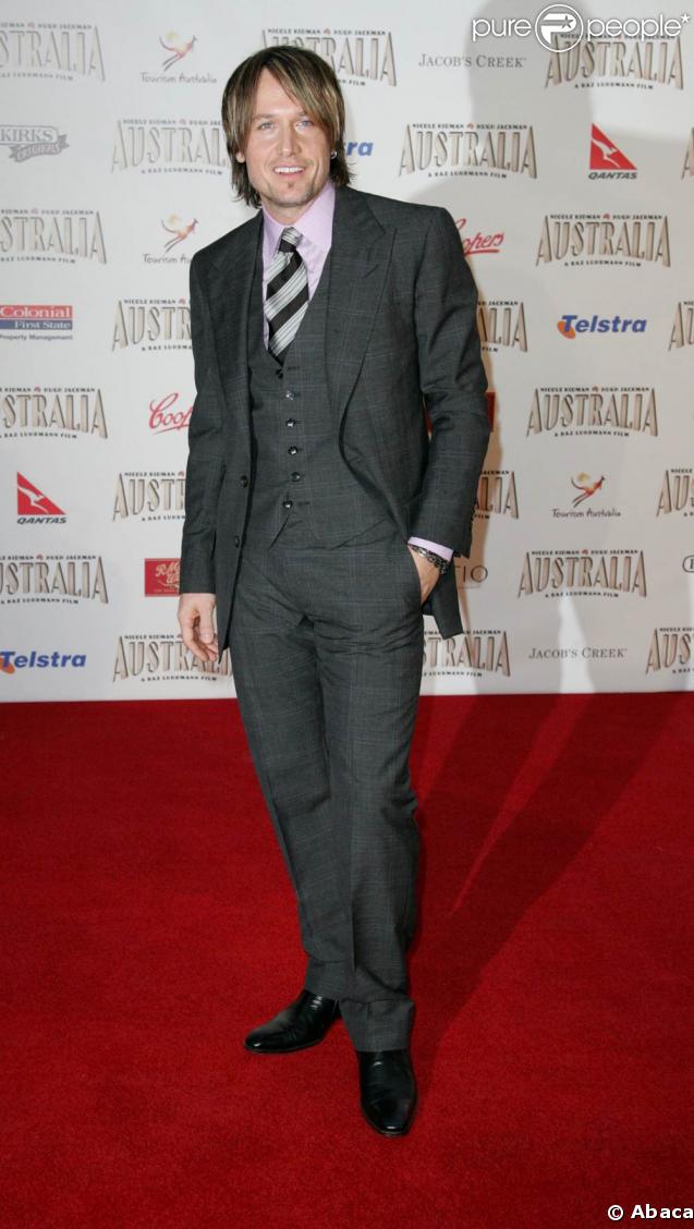 Keith Urban à la première d' Australia  à Sydney, en novembre 2008