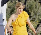 Le top model Carolyn Murphy en shooting à Malibu le 17 avril 2009