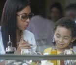 Solange Knowles et son adorable fils Daniel ont déjeuné en tête-à-tête à Hollywood hier