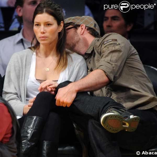 Jessica Biel et Justin Timberlake fous d'amour, en plein match de basket