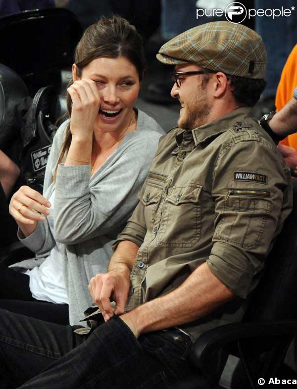 Jessica Biel et Justin Timberlake fous d'amour, en plein match de basket