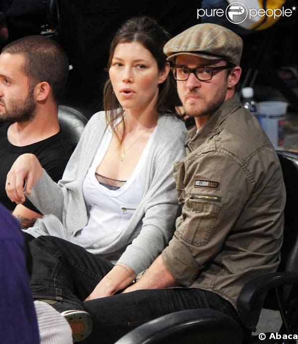 Jessica Biel et Justin Timberlake fous d'amour, en plein match de basket