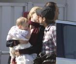 Nicole Kidman, son mari Keith Urban et leur fille Sunday Rose à Sydney, s'apprêtent à prendre l'avion pour Los Angeles