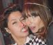 Emma de Caunes et Axelle Laffont... très rock n' roll, lors de la soirée-anniversaire pour les 10 ans de la collection femme de la marque IKKS, dans leur boutique rue d'Argout, à Paris, le 29 avril 2009 !