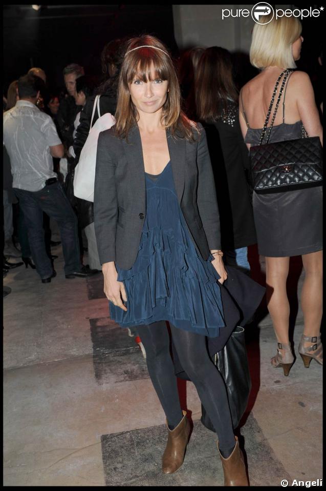 L'adorable Axelle Laffont, lors de la soirée-anniversaire pour les 10 ans de la collection femme de la marque IKKS, dans leur boutique rue d'Argout, à Paris, le 29 avril 2009 !