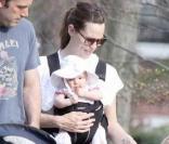 Jennifer Garner, Ben Affleck et leurs deux petites filles, à Boston.