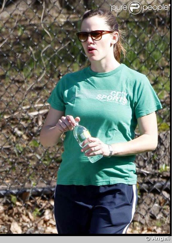 Jennifer Garner, Ben Affleck et leurs deux petites filles, à Boston.