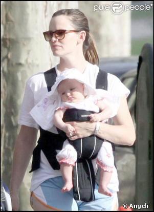 Jennifer Garner, Ben Affleck et leurs deux petites filles, à Boston.