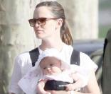 Jennifer Garner, Ben Affleck et leurs deux petites filles, à Boston.
