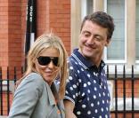 Patsy Kensit et son mari Jeremy Healy font du shopping chez Harrods à Londres le 2 mai 2009