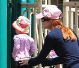 Marcia Cross et ses jumelles Eden et Savannah