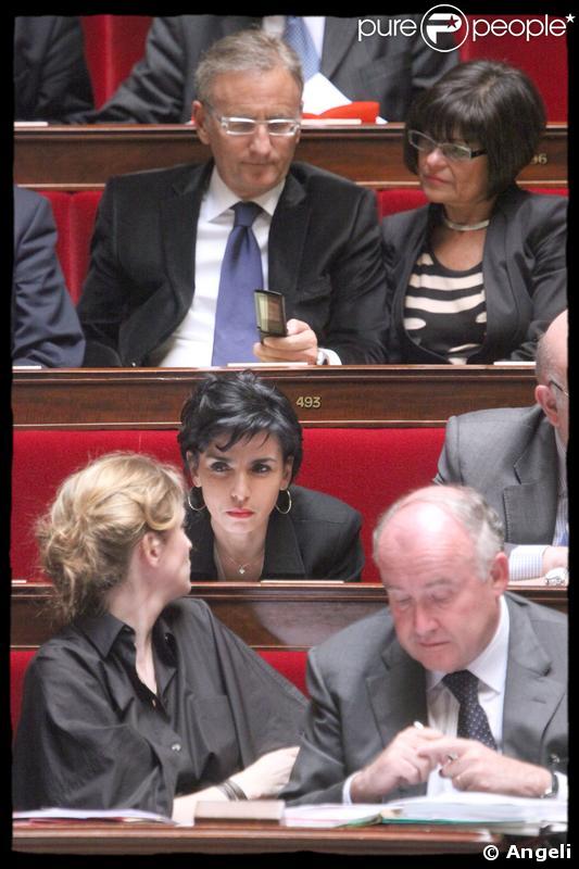 Nathalie Kosciusko-Morizet et Rachida Dati à l'Assemblée Nationale. 06/05/09 
