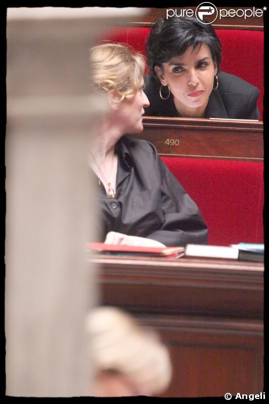 Nathalie Kosciusko-Morizet et Rachida Dati à l'Assemblée Nationale. 06/05/09 