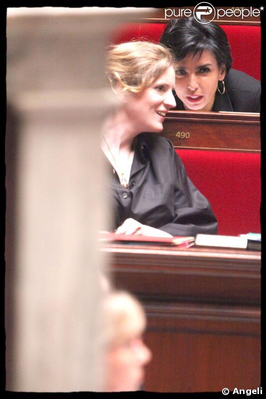 Nathalie Kosciusko-Morizet et Rachida Dati à l'Assemblée Nationale. 06/05/09 