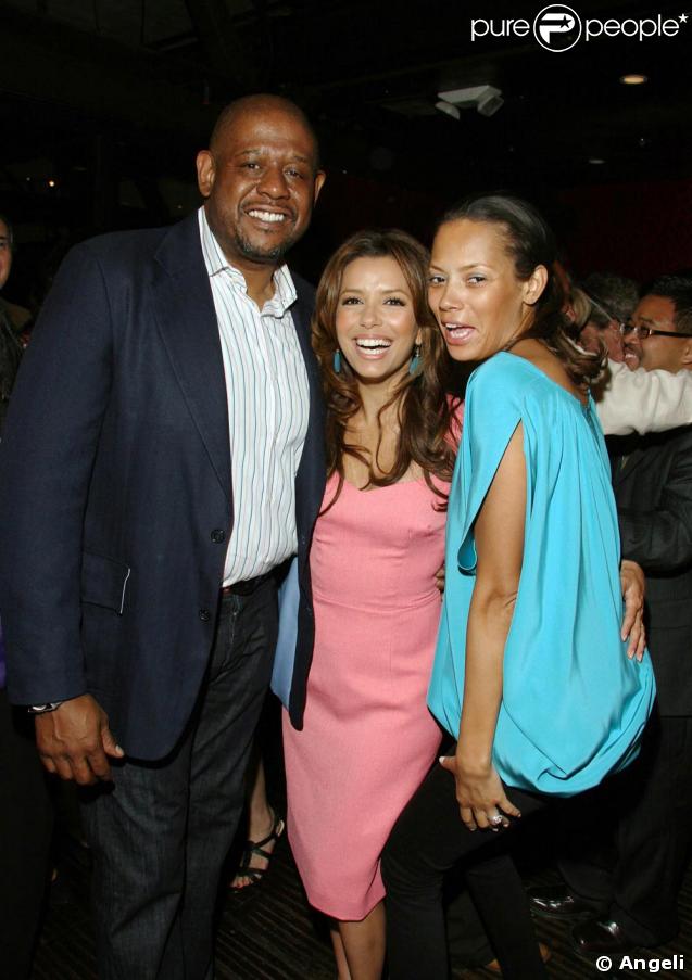 Eva Longoria dans son restaurant pour une vente de charité avec Keisha et Forest Whitaker  