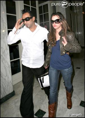 Britney Spears et  Adnan Ghalil le 22/01/08 à L.A