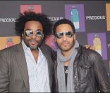 Lenny Kravitz et Lee Daniels, le réalisateur de Precious, à la Plage Vitamin Water le 15 mai 2009