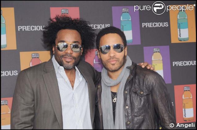Lenny Kravitz et Lee Daniels, le réalisateur de Precious, à la Plage Vitamin Water le 15 mai 2009