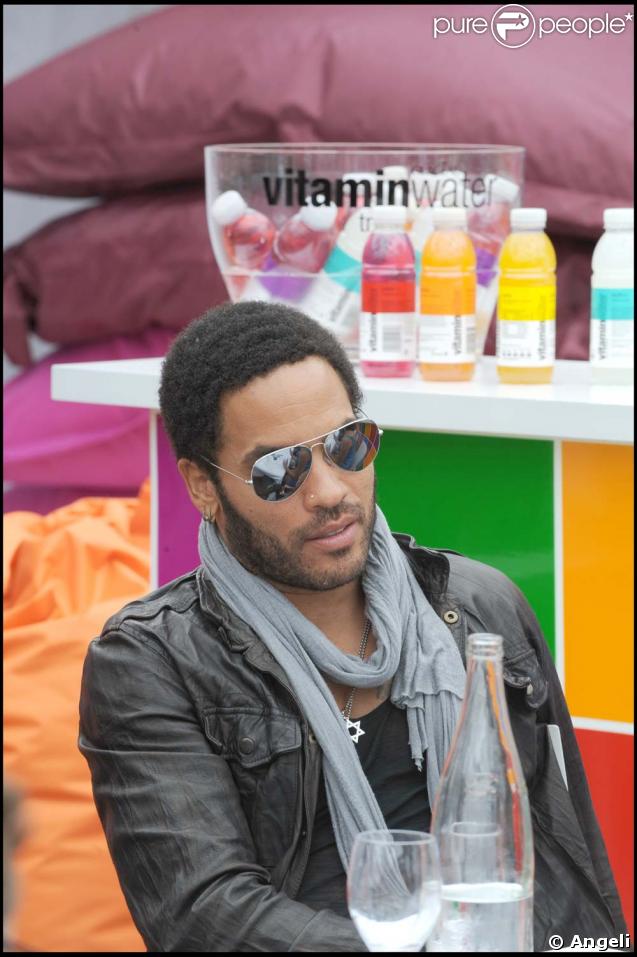 Lenny Kravitz était cet après-midi à la Plage Vitamin Water