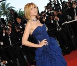 Clotilde Courau avant la projection de Looking for Eric, au Festival de Cannes, le 18 mai 2009