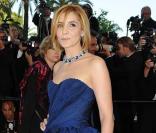 Clotilde Courau avant la projection de Looking for Eric, au Festival de Cannes, le 18 mai 2009