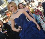 Clotilde Courau avant la projection de Looking for Eric, au Festival de Cannes, le 18 mai 2009