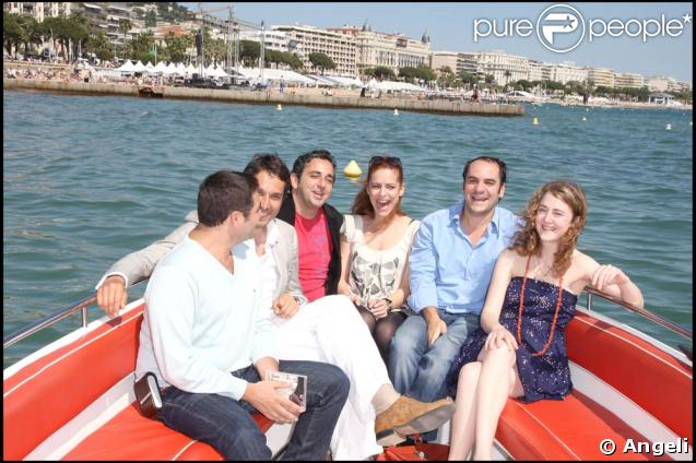 Olivier Nakache, Vincent Elbaz, Eric Toledano, Audrey Dana, François-Xavier Demaison et Joséphine de Meaux pour la promo de 