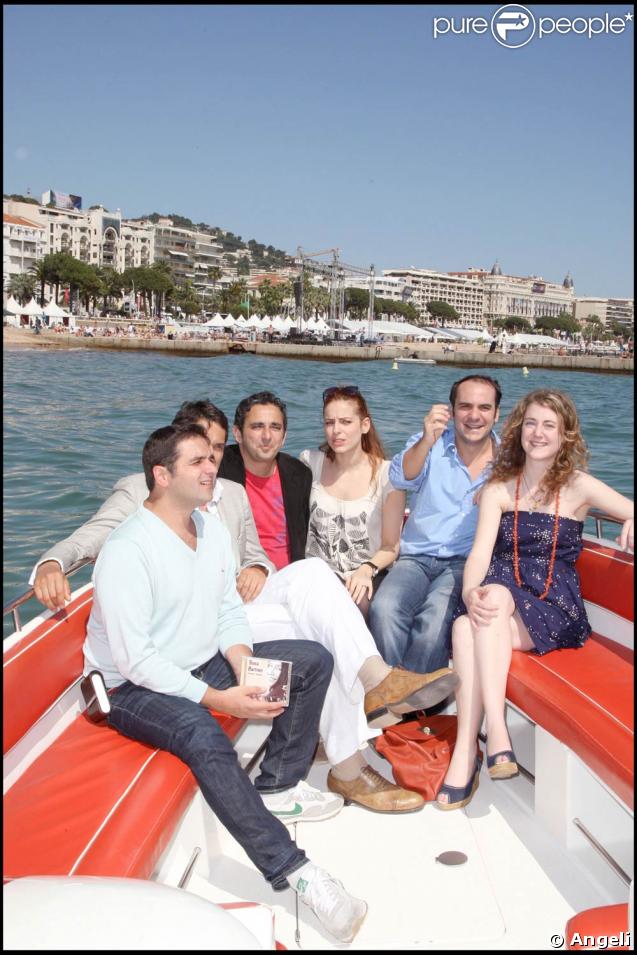 Olivier Nakache, Vincent Elbaz, Eric Toledano, Audrey Dana, François-Xavier Demaison et Joséphine de Meaux pour la promo de 