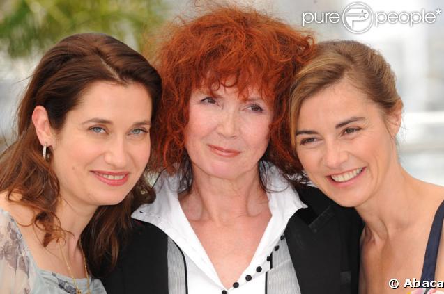 Emmanuelle Devos, Sabine Azéma et Anne Consigny lors du photocall le 20 mai 2009 des Herbes Folles présenté au 62e Festival de Cannes