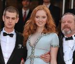 L'équipe du film L'Imaginarium du docteur Parnassus présenté hors-compétition au 62e Festival de Cannes le 22 mai 2009 : Andrew Garfield, Lily Cole et Terry Gilliam 