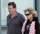 Farrah Fawcett et son mari Ryan O'Neal 