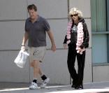 Farrah Fawcett et son mari Ryan O'Neal 