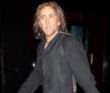 Nicolas Cage sur le tournage de L'Apprenti Sorcier à New York le 22 mai 2009