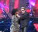 Johnny Hallyday lors des ultimes répétitions de son Tour 66 au Stade de France, jeudi 28 mai 2009, devant un millier de privilégiés. Un show tout en décontraction, avant l'apothéose des 29, 30, et 31 mai !