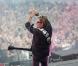 Johnny Hallyday lors des ultimes répétitions de son Tour 66 au Stade de France, jeudi 28 mai 2009, devant un millier de privilégiés. Un show tout en décontraction, avant l'apothéose des 29, 30, et 31 mai !