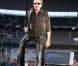 Johnny Hallyday lors des ultimes répétitions de son Tour 66 au Stade de France, jeudi 28 mai 2009, devant un millier de privilégiés. Un show tout en décontraction, avant l'apothéose des 29, 30, et 31 mai !