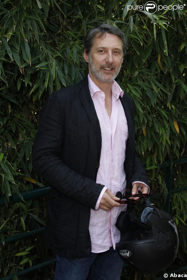 Antoine de Caunes à Roland Garros le 3 juin 2009