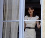 Carla Bruni à Caen lors des cérémonies du 65e anniversaire du débarquement allié en Normandie, le 6 juin 2009