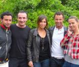 Cyril Hanouna, Pascal Sellem, Daphné Desjeux, Nicolas Deuil et Marine Vigne, lors du tournoi des personnalités de Roland-Garros qui s\'est tenu du 2 au 5 juin 2009 !