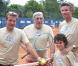 Benjamin Castaldi, Jean-Pierre Castaldi et Denis Brogniart lors du tournoi des personnalités de Roland-Garros qui s"est tenu du 2 au 5 juin 2009 !