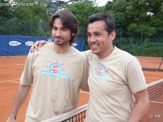 Frédéric Lerner et Olivier Galzi lors du tournoi des personnalités de Roland-Garros qui s'est tenu du 2 au 5 juin 2009 !