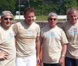 Pierre Sled, Michel Boujenah et Patrick Poivre d'Arvor, lors du tournoi des personnalités de Roland-Garros qui s'est tenu du 2 au 5 juin 2009 !