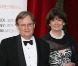 David McCallum, Donald 'Ducky' Mallard de  NCIS , avec sa femme Katherine Carpenter à Monte-Carlo